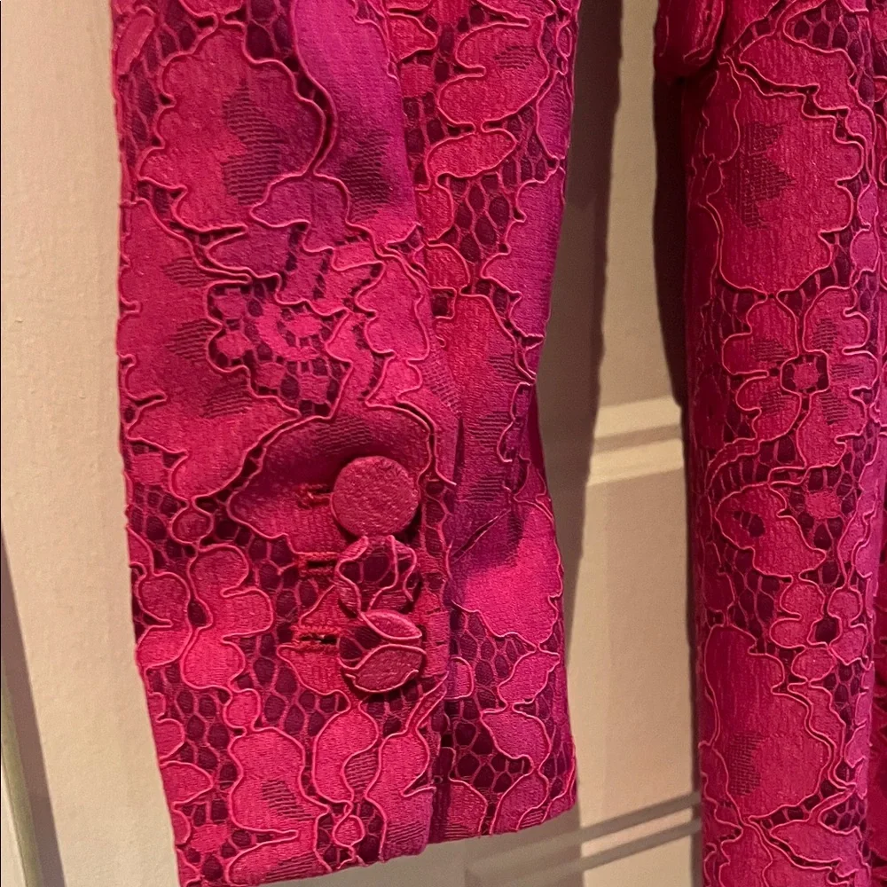Zara Fuchsia Lace Blazer - Picture 4 of 4